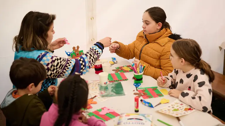 Espacio COworkids para los niños en la Plaza de la Libertad durante la Navidad de 2022. PABLO LASAOSA