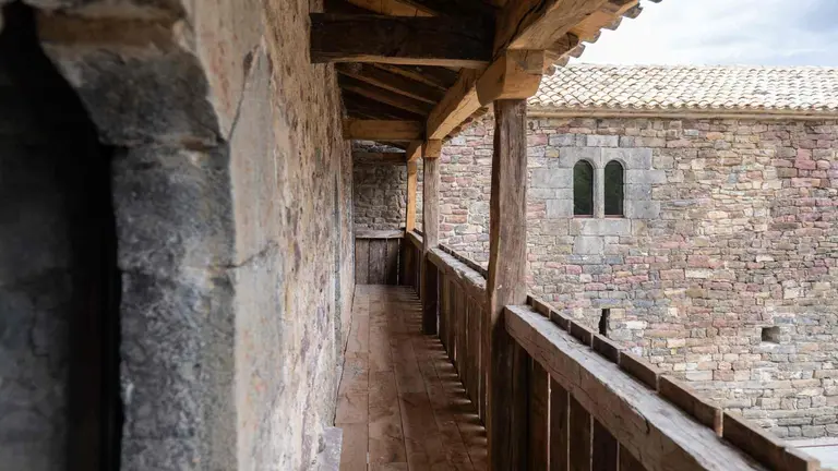 Vista del balc&oacute;n y galer&iacute;a del Palacio de Arce. GOBIERNO DE NAVARRA