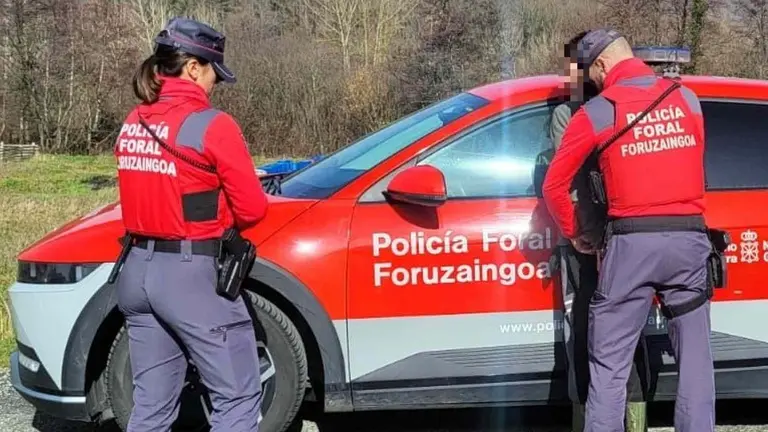 Imagen de archivo en una carretera de Navarra. POLIC&Iacute;A FORAL