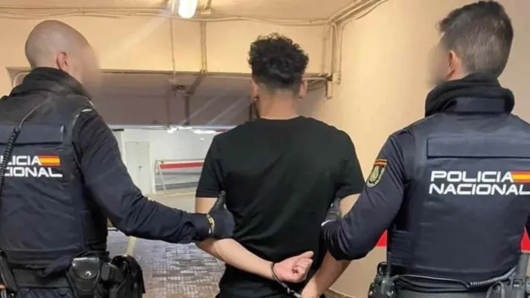 Imagen de archivo de la detenci&oacute;n de un hombre a cargo de la Polic&iacute;a Nacional. POLIC&Iacute;A NACIONAL