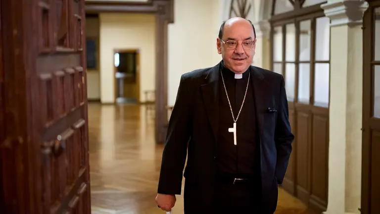 El arzobispo de Pamplona, Florencio Rosell&oacute;, ofrece una primera valoraci&oacute;n sobre la elecci&oacute;n del nuevo Papa Le&oacute;n XIV. PABLO LASAOSA