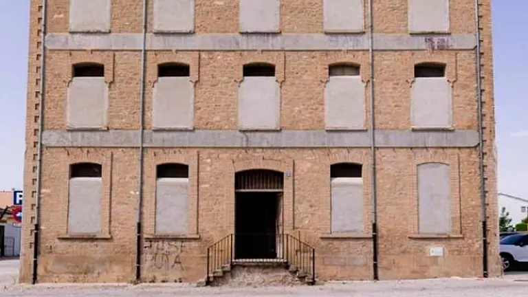 Vista de la antigua harinera de Allo. AYUNTAMIENTO DE ALLO