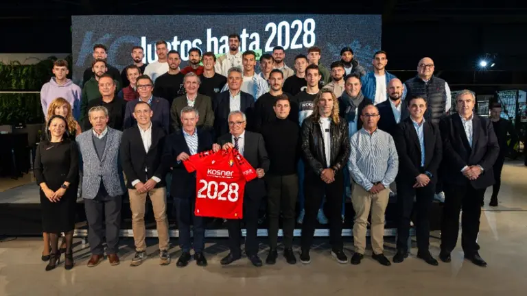 Kosner ha renovado el acuerdo con el C.A. Osasuna para ser el patrocinador oficial del primer equipo hasta 2028. CEDIDA