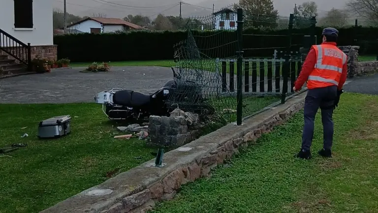 Accidente mortal en Urdax. POLICÍA FORAL