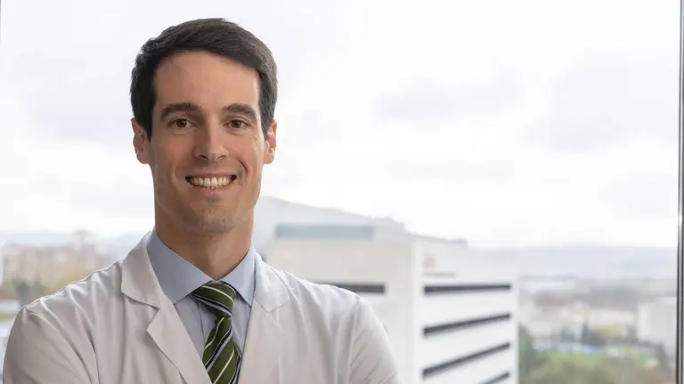 El Dr. Iñaki Eguren, oncólogo de la Unidad de Ensayos Clínicos de la Clínica Universidad de Navarra e investigador del Grupo de Onco-Inmunología Aplicada y Traslacional del Cima. CLÍNICA UNIVERSIDAD DE NAVARRA