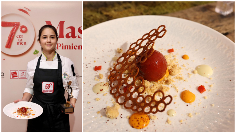 Irene Jiménez, nueva vencedora del VII Máster Tapas de Pimiento del Piquillo de Lodosa. CEDIDA