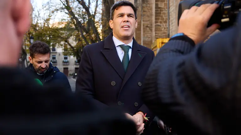 El presidente del Partido Popular de Navarra, Javier García, ofrecerá declaraciones sobre asuntos de actualidad, en el marco de la celebración del Día de Navarra. IÑIGO ALZUGARAY