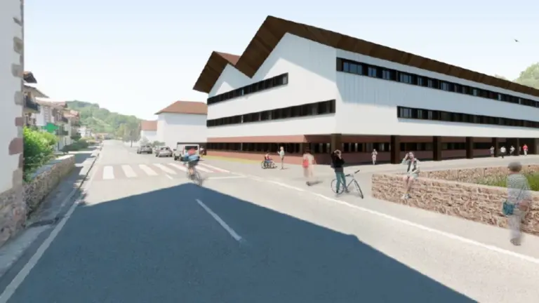 Recreaci&oacute;n digital del futuro centro de FP de Oronoz. GOBIERNO DE NAVARRA