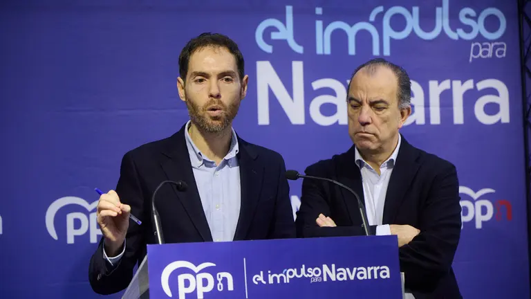 Los diputados del PP Sergio Sayas y Carlos Garc&iacute;a Adanero hacen balance pol&iacute;tico del a&ntilde;o en el Congreso y en Navarra. I&Ntilde;IGO ALZUGARAY