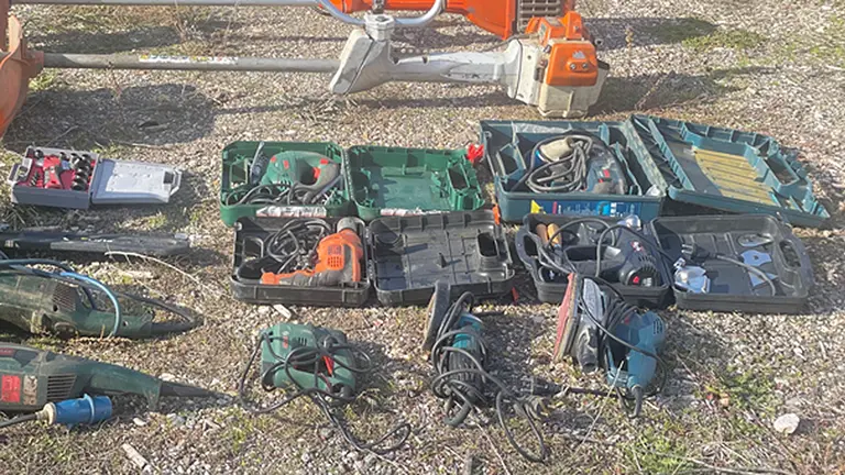 Imagen de alguna de las herramientas robadas. GUARDIA CIVIL