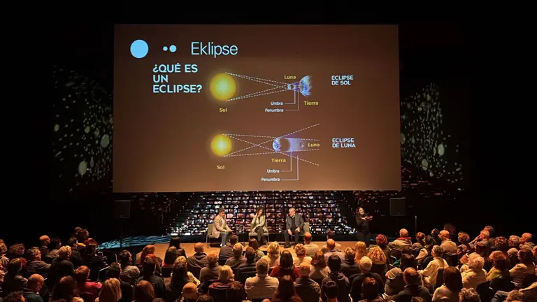 Imagen de jornada explicativa sobre los eclipses. PLANETARIO DE PAMPLONA