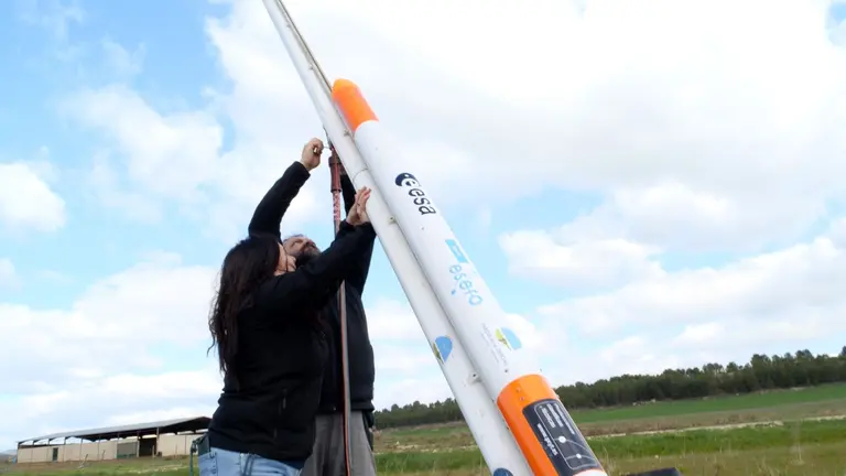 Imagen de un proyecto participante en una edici&oacute;n anterior de CanSat Navarra. CEDIDA / ARCHIVO