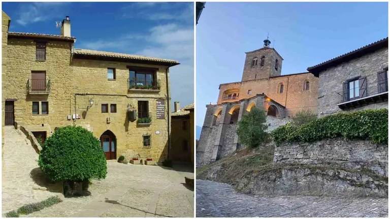A la izquierda Uju&eacute;, y a la derecha, Roncal. LOS PUEBLOS M&Aacute;S BONITOS DE ESPA&Ntilde;A