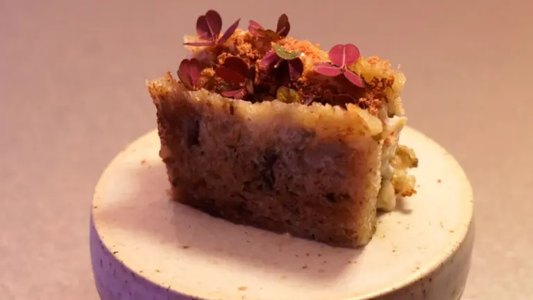 El pincho ganador del IV Concurso de Espa&ntilde;a de Pincho de Verdura en Tudela. AYUNTAMIENTO DE TUDELA