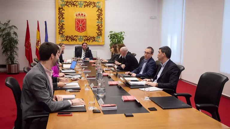 Sesi&oacute;n semanal de la Mesa y Junta de Portavoces del Parlamento de Navarra. I&Ntilde;IGO ALZUGARAY