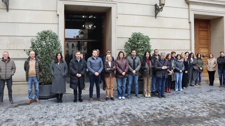 Minuto silencio en Tudela por el Día Europeo de las Víctimas del Terrorismo. CEDIDA