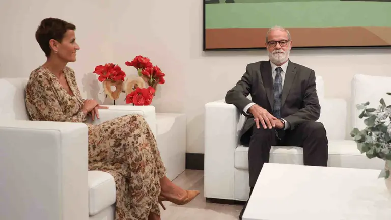 Mar&iacute;a Chivite e Ignacio Cabeza. GOBIERNO DE NAVARRA