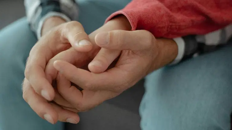 Manos entrelazadas. GOBIERNO DE NAVARRA