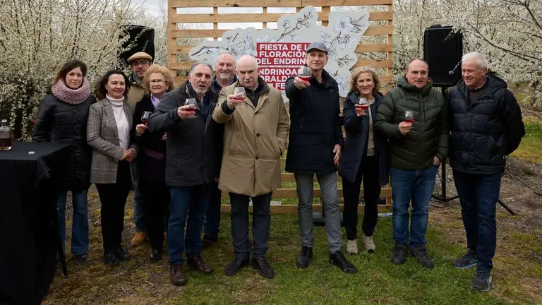 Im&aacute;genes del acto central de la quinta edici&oacute;n de la &lsquo;Fiesta de la floraci&oacute;n del endrino&rsquo;, celebrado en Funes. GOBIERNO DE NAVARRA