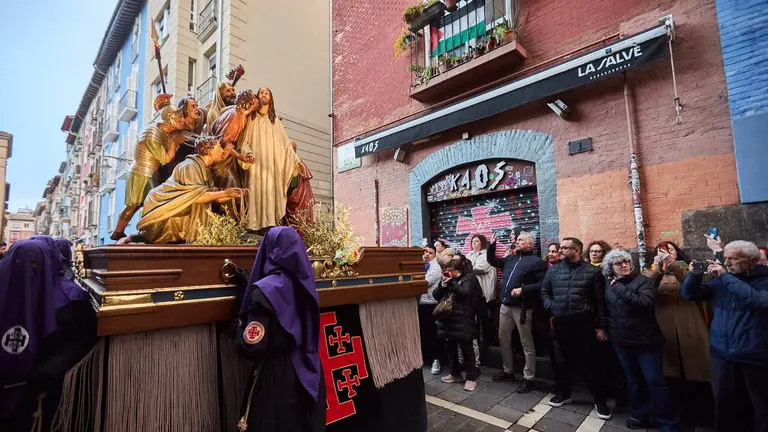 Procesi&oacute;n de Jueves Santo 2026 por las calles de Pamplona. I&Ntilde;IGO ALZUGARAY