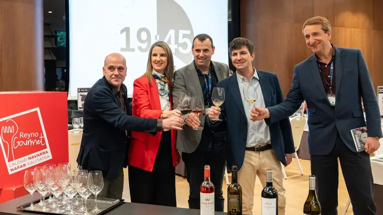La cata ofrecida a los medios en el contexto de la feria en la que ha participado Navarra Reyno Gourmet. CEDIDA