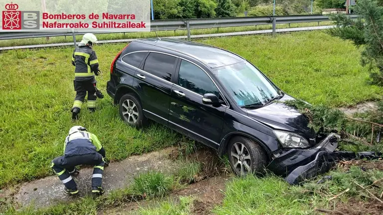 Accidente en Alsasua. BOMBEROS DE NAVARRA
