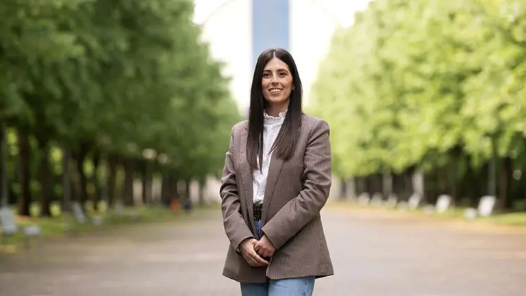 Maite Huerta, en la UPNA. UNIVERSIDAD P&Uacute;BLICA DE NAVARRA