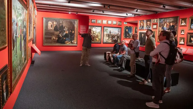 Visita a la exposici&oacute;n de la Colecci&oacute;n Ciga. AYUNTAMIENTO DE PAMPLONA
