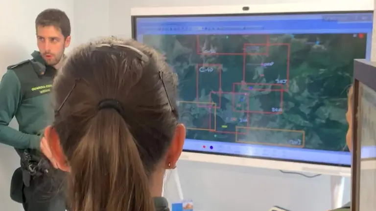 Imagen del dispositivo de b&uacute;squeda de Guardia Civil. CEDIDA