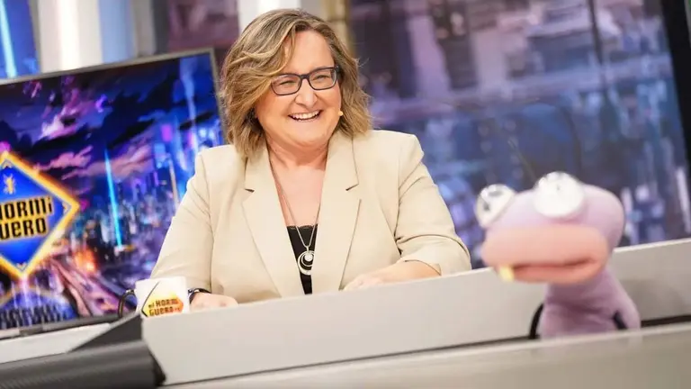 Mar&iacute;a Dab&aacute;n, periodista navarra en El Hormiguero.