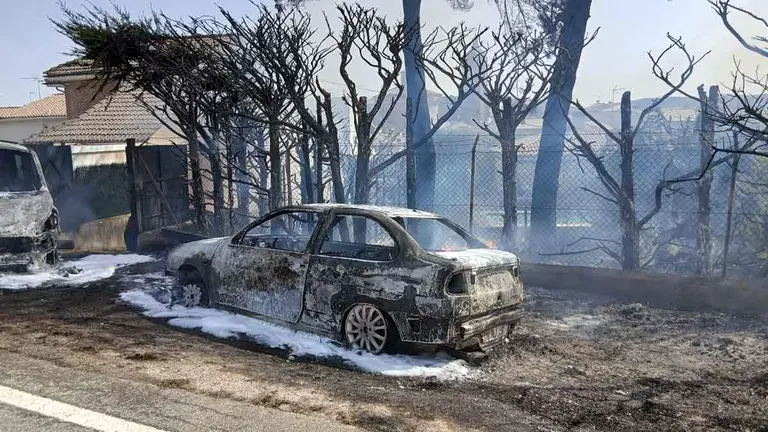 Incendio en Ma&ntilde;eru: arden dos viviendas, el fuego alcanza el monte y cortan la autov&iacute;a a Estella A-12.
REMITIDA / HANDOUT por POLIC&Iacute;A FORAL
Fotograf&iacute;a remitida a medios de comunicaci&oacute;n exclusivamente para ilustrar la noticia a la que hace referencia la imagen, y citando la procedencia de la imagen en la firma
21/6/2026