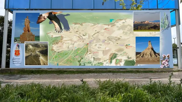 Uno de los murales creados en la &uacute;ltima edici&oacute;n de 'Traves&iacute;as'. CEDIDA