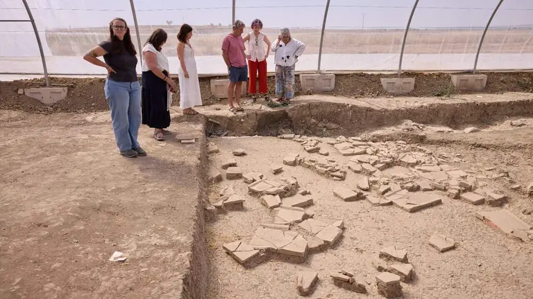 Visita al yacimiento romano de Campo de Arlas en Peralta. GOBIERNO DE NAVARRA
