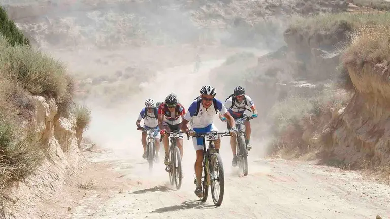 Arguedas vuelve a poner a las Bardenas en el mapa ciclista con casi 800 participantes en la Extreme Bardenas