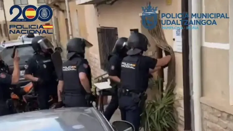Captura de v&iacute;deo de la operaci&oacute;n Silver de Polic&iacute;a Nacional. CEDIDA