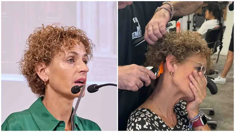 Mar&iacute;a Chivite publica en redes sociales su paso por la peluquer&iacute;a.