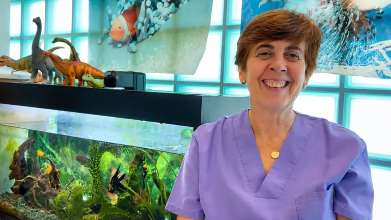 La m&eacute;dico Mar&iacute;a Eugenia Gonz&aacute;lez. VALLE DE EG&Uuml;&Eacute;S