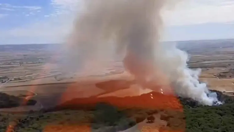 Incendio en Carcastillo. BOMBEROS DE NAVARRA