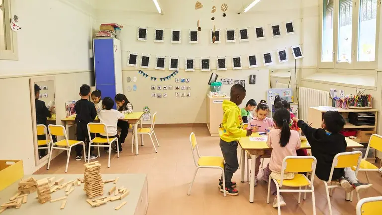 Imagen de ni&ntilde;os en un aula. FUNDACI&Oacute;N LA CAIXA