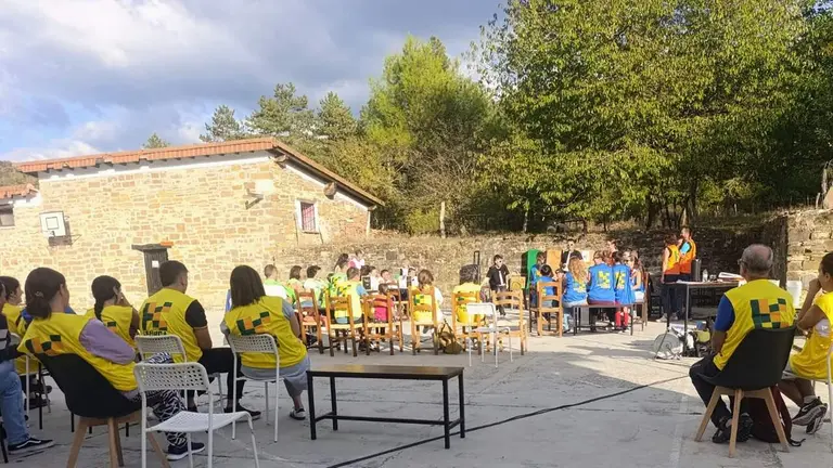 Una edici&oacute;n anterior de Kuadriketa en la residencia Larraingoa. CEDIDA