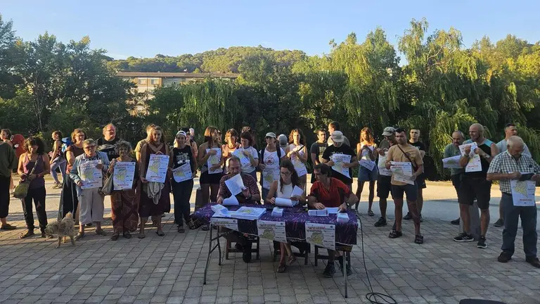 Asistentes a un acto de la red Pueblos Vivos en Navarra. CEDIDA