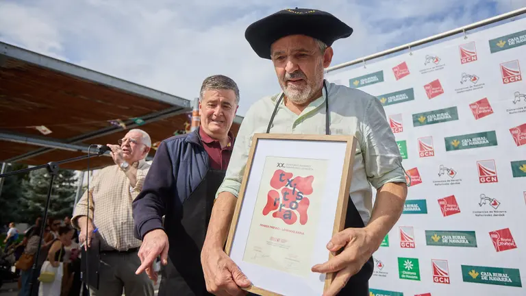 Jos&eacute; Ignacio Zuazu en el XX Concurso Navarro de Chistorra. I&Ntilde;IGO ALZUGARAY