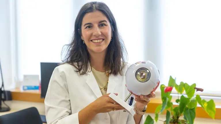 La autofluorescencia conjuntival (CUVAF) permite medir la exposici&oacute;n a la luz ultravioleta mediante una imagen de la conjuntiva.&nbsp; CL&Iacute;NICA UNIVERSIDAD DE NAVARRA