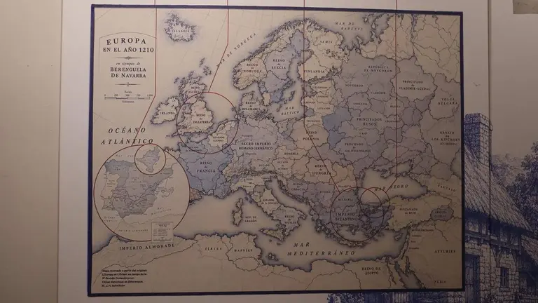 Imagen del mapa restaurado. AYUNTAMIENTO DE TUDELA