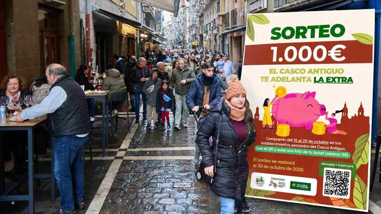 Sorteo de otoño en el Casco Antiguo de Pamplona.