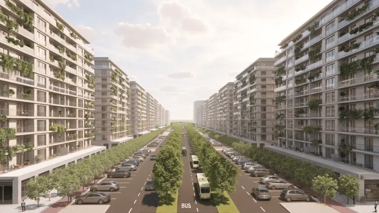 Recreaci&oacute;n de las viviendas previstas en el barrio de Echavacoiz. GOBIERNO DE NAVARRA