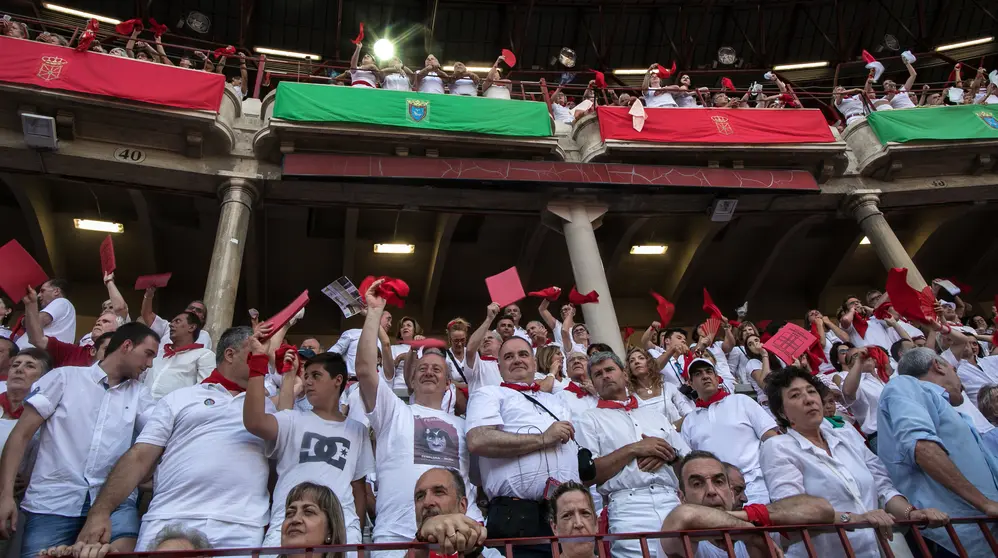 Corrida de Rejones en la Plaza de toros de Pamplona en el primer día de las Fiestas de San Fermín, 06 de Julio del 2017-40