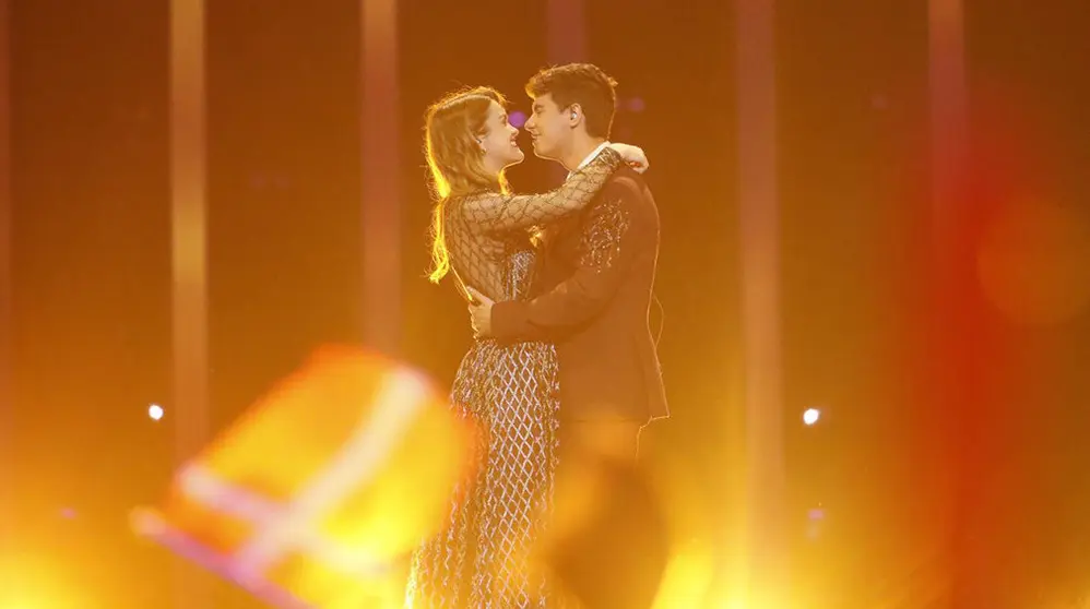 Amaia y Alfred acabaron abrazados su actuación en Eurovisión ANDREAS PUTTING (ESC)