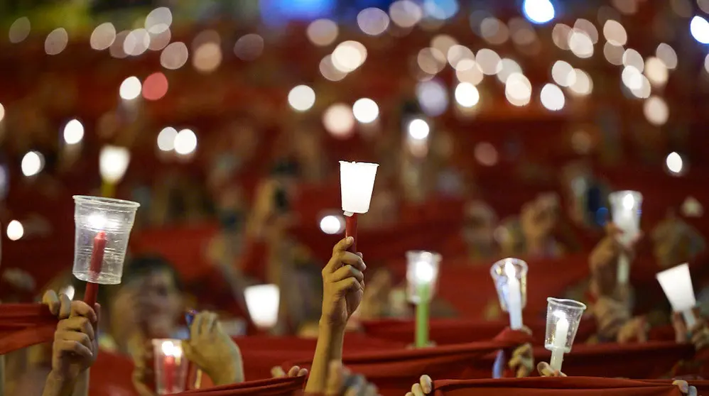 Pobre de mi de las fiestas de sanfermin de 2019. MIGUEL OSÉS