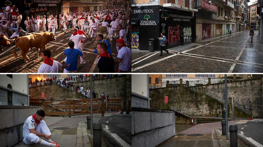 San Fermín tras la suspensión por el coronavirus. MIGUEL OSÉS